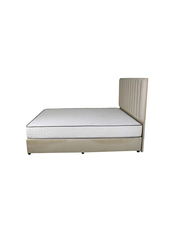 Bed and Mattress Zone Opulence Upholstered Bed 203 X 150 Queen Size Beige Color, Mattress Size-200x150cm (Mattress sold separately)  - Image 4