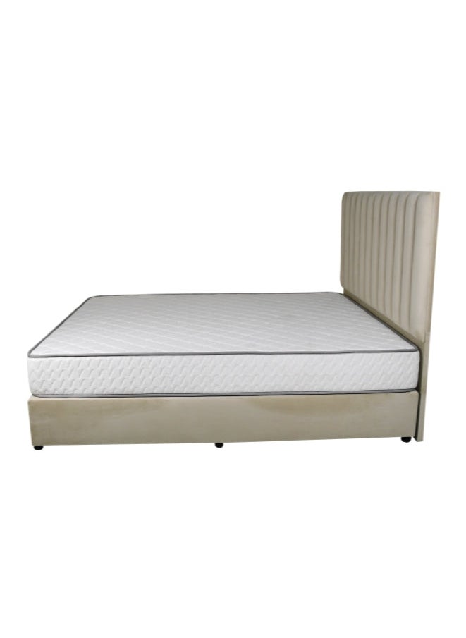 Bed and Mattress Zone Opulence Upholstered Bed 200 X 150 Queen Size Beige Color  - Image 3