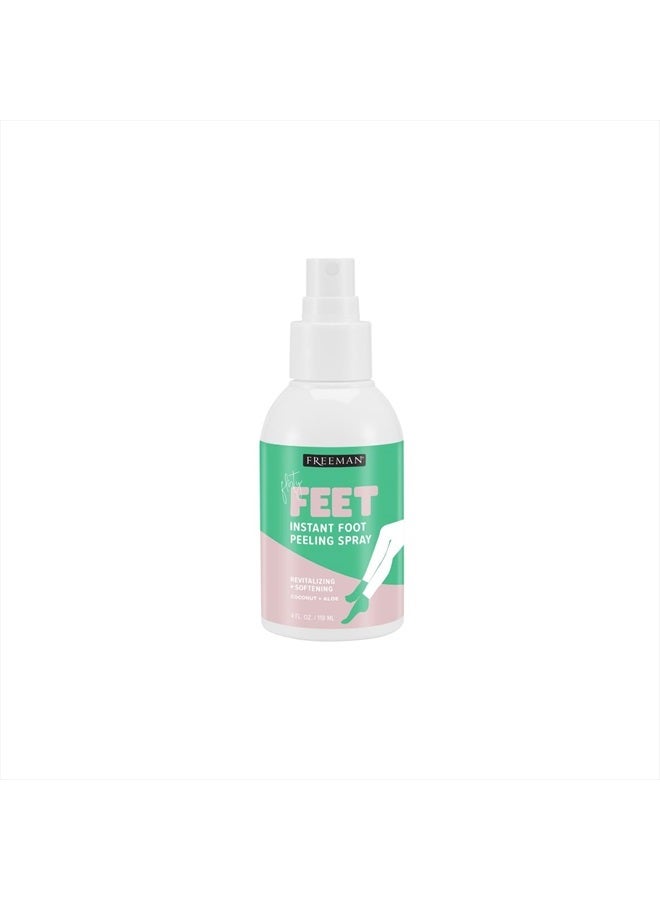 Freeman Flirty Feet Instant Foot Peeling Spray, Exfoliating Foot Mask For Summer, Moisturizing & Smooth Dry, Cracked Heels, Remove Dead Skin Quickly, Cruelty-Free & Vegan, 4 fl.oz./ 118 ml Bottle - Image 1