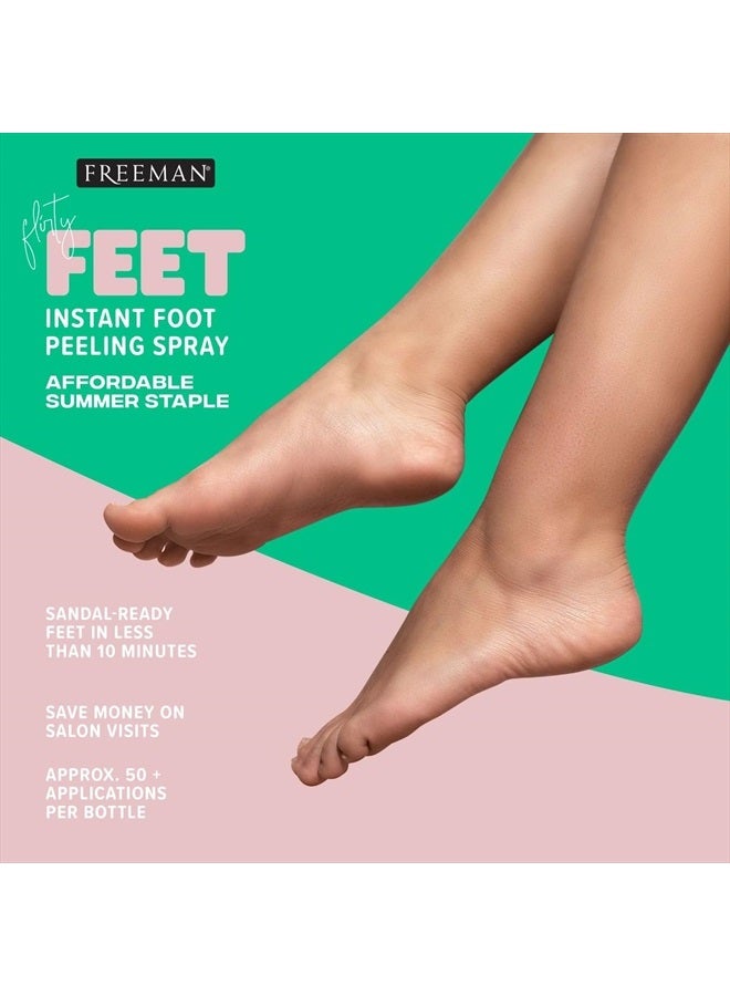 Freeman Flirty Feet Instant Foot Peeling Spray, Exfoliating Foot Mask For Summer, Moisturizing & Smooth Dry, Cracked Heels, Remove Dead Skin Quickly, Cruelty-Free & Vegan, 4 fl.oz./ 118 ml Bottle - Image 5