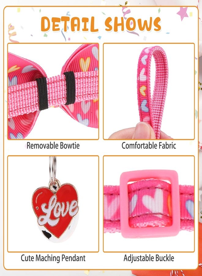 KOOLTAIL Easter Cat Collars Breakaway with Bowtie and Bells,3 Pack Adjustable Fancy Kitten Collar with Safety Buckle for Girls Boys Kitty,Cute Cat Charm Pendant Holiday - Image 4