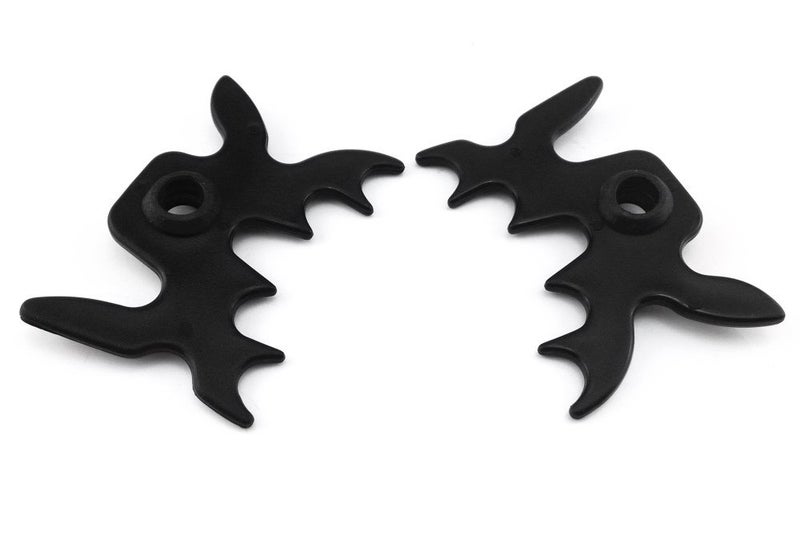 Honbay 2pcs Black Plastic Moosehead Pool Billiard Cue Bridge Head - Image 3