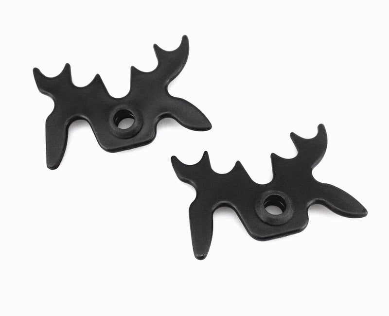 Honbay 2pcs Black Plastic Moosehead Pool Billiard Cue Bridge Head - Image 1