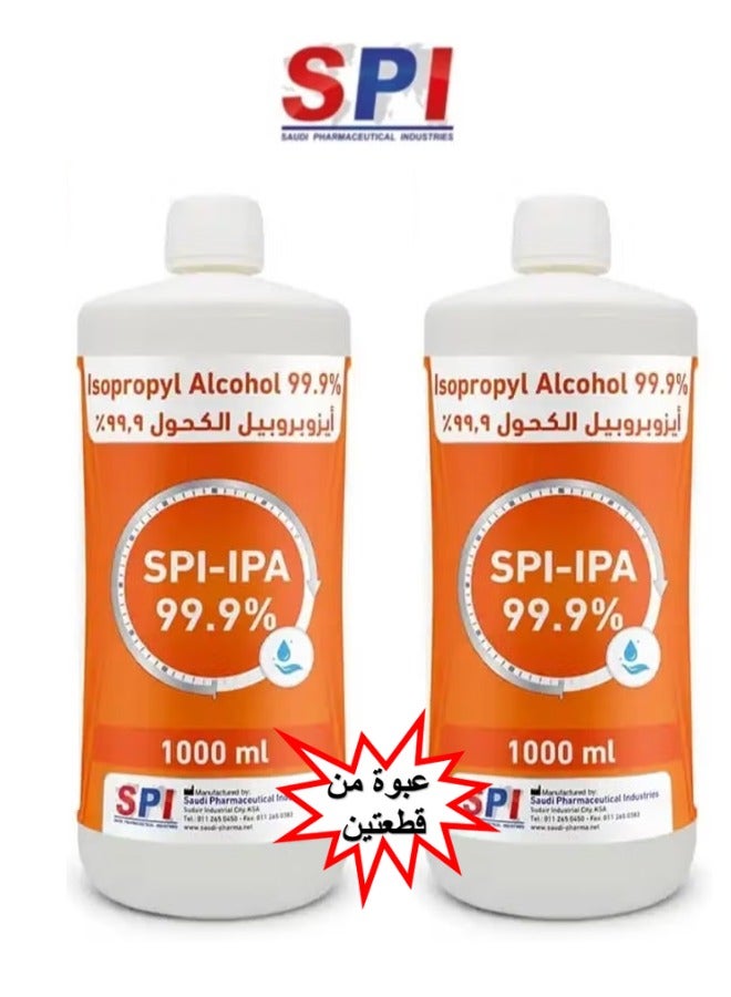 SPI-IPA 99.9% Isopropyl Alcohol Solution (1000 ml) (2*1) - Image 1
