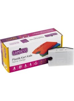 Lamiess Lms 214 Horizontal Plastic Card Holder Transparent 50's 