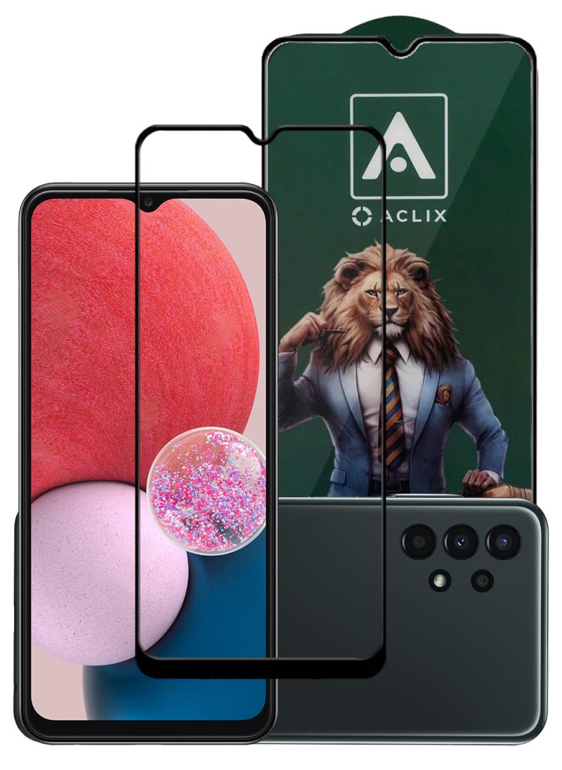 ACLIX Antistatic ESD Dustproof Premium Quality High Definition Tempered Glass Screen Protector Designed For Samsung Galaxy A13 - Image 1