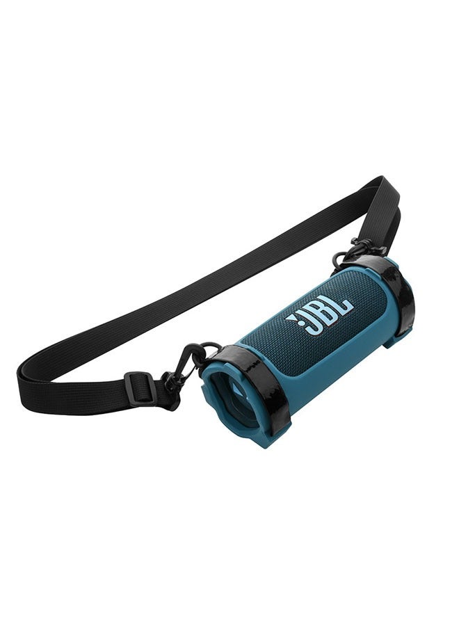 General Suitable for JBL Flip6 speaker silicone protective cover portable single shoulder strap audio soft shell cover  - Image 1