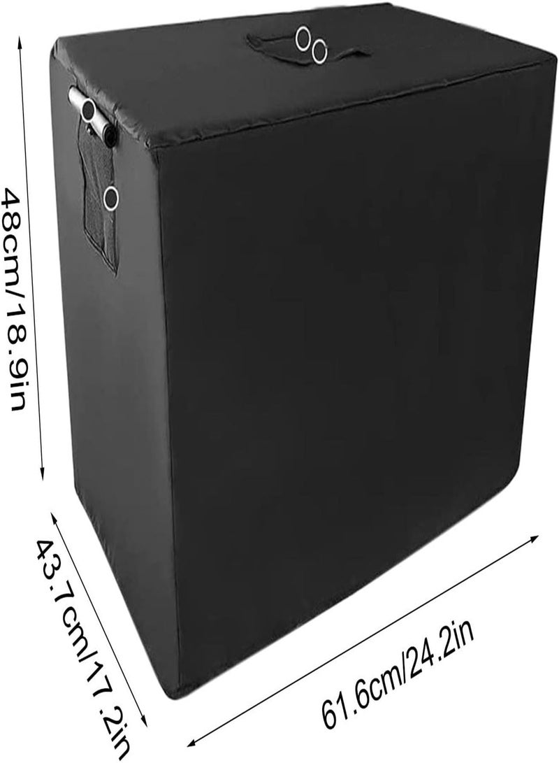 GGOOT Dog Crate Cover - Machine Washable Crate Cover, Durable Windproof and Waterproof | Pet Supplies, Crate Cover for Dogs Suitable for 24 36 42 Inch Wire Dog Crate Black - Image 3