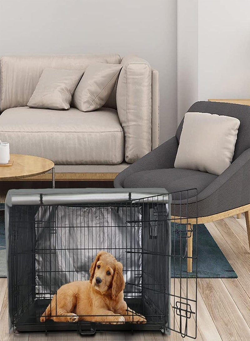 GGOOT Dog Crate Cover - Machine Washable Crate Cover, Durable Windproof and Waterproof | Pet Supplies, Crate Cover for Dogs Suitable for 24 36 42 Inch Wire Dog Crate Black - Image 1