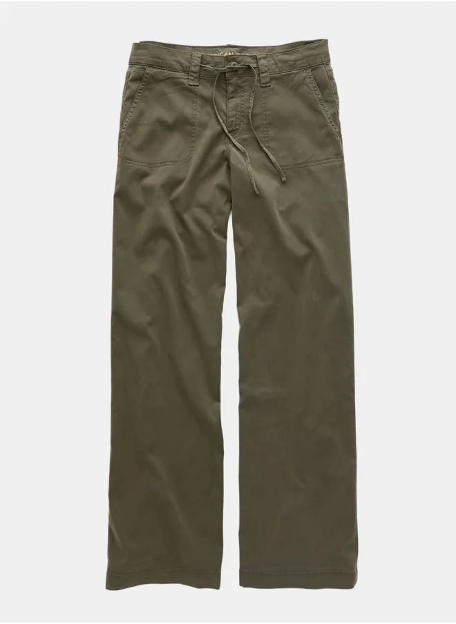 American Eagle AE Stretch Low-Rise Baggy Wide-Leg Pant