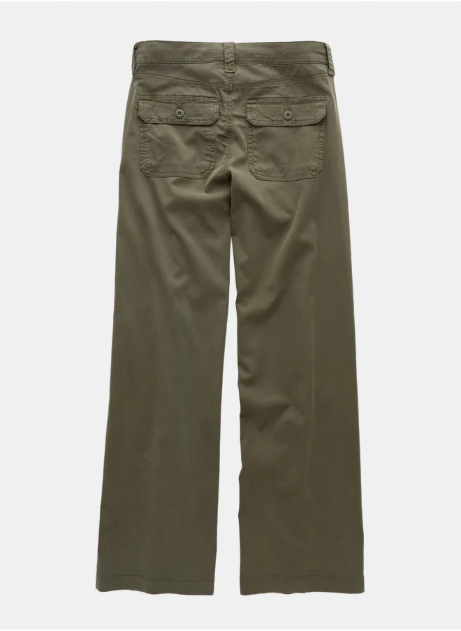 American Eagle AE Stretch Low-Rise Baggy Wide-Leg Pant