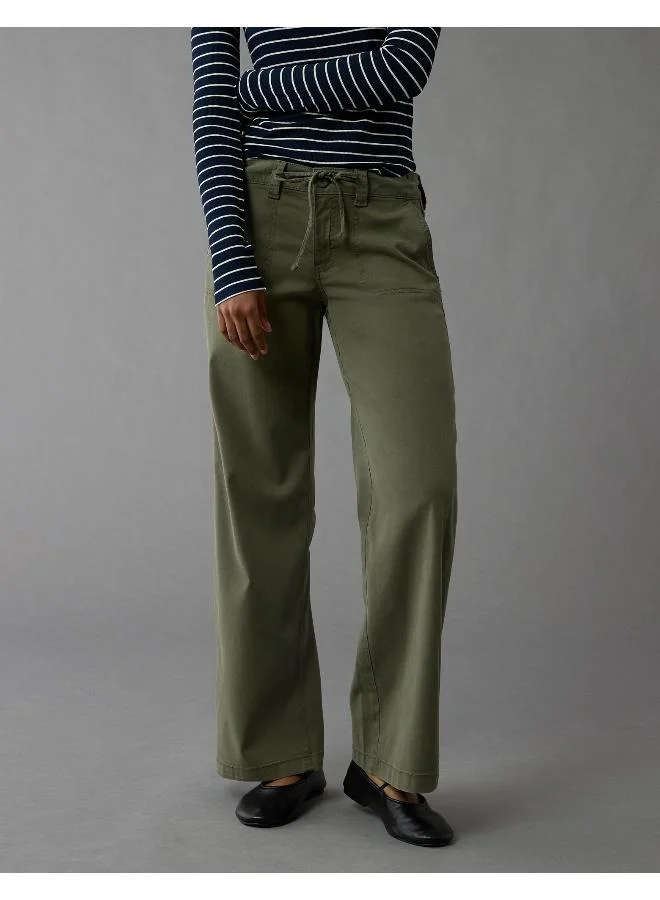 American Eagle AE Stretch Low-Rise Baggy Wide-Leg Pant