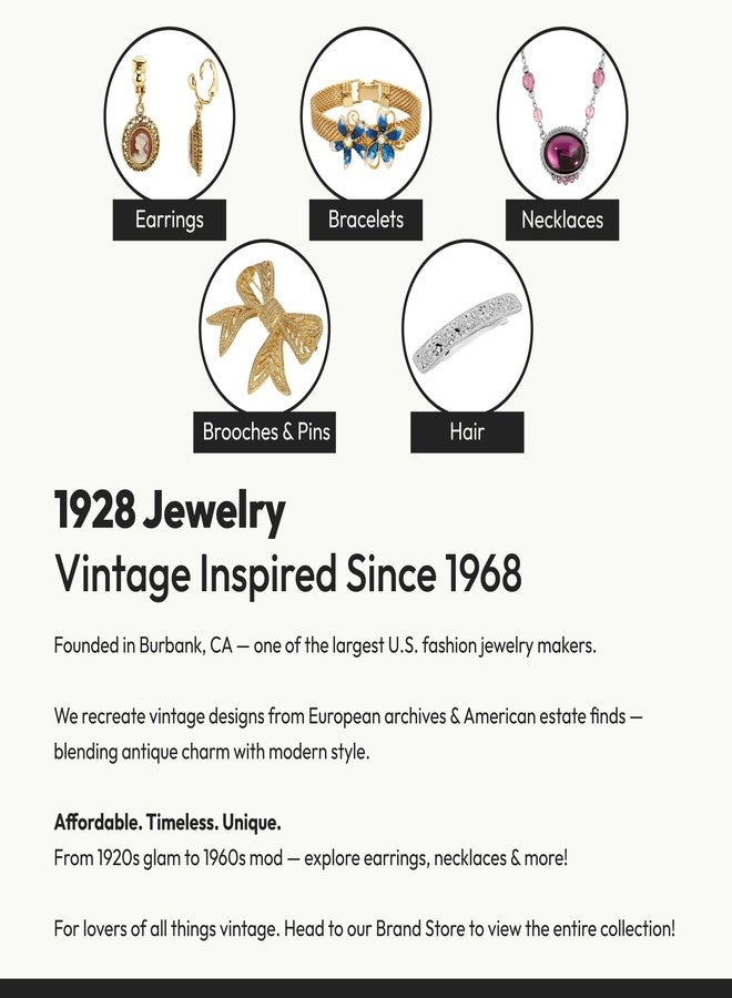 1928 Jewelry Company 1928 Jewelry Flower Button Clip On Earrings For Women, Gold, Non Piercing Ear Rings, Pierceless Snap On Made In USA - Image 2