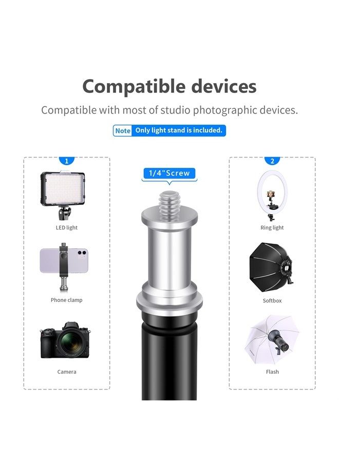 Neewer 75"/6 Feet/190CM Photography Light Stands for Relfectors, Softboxes, Lights, Umbrellas, Backgrounds - Image 3