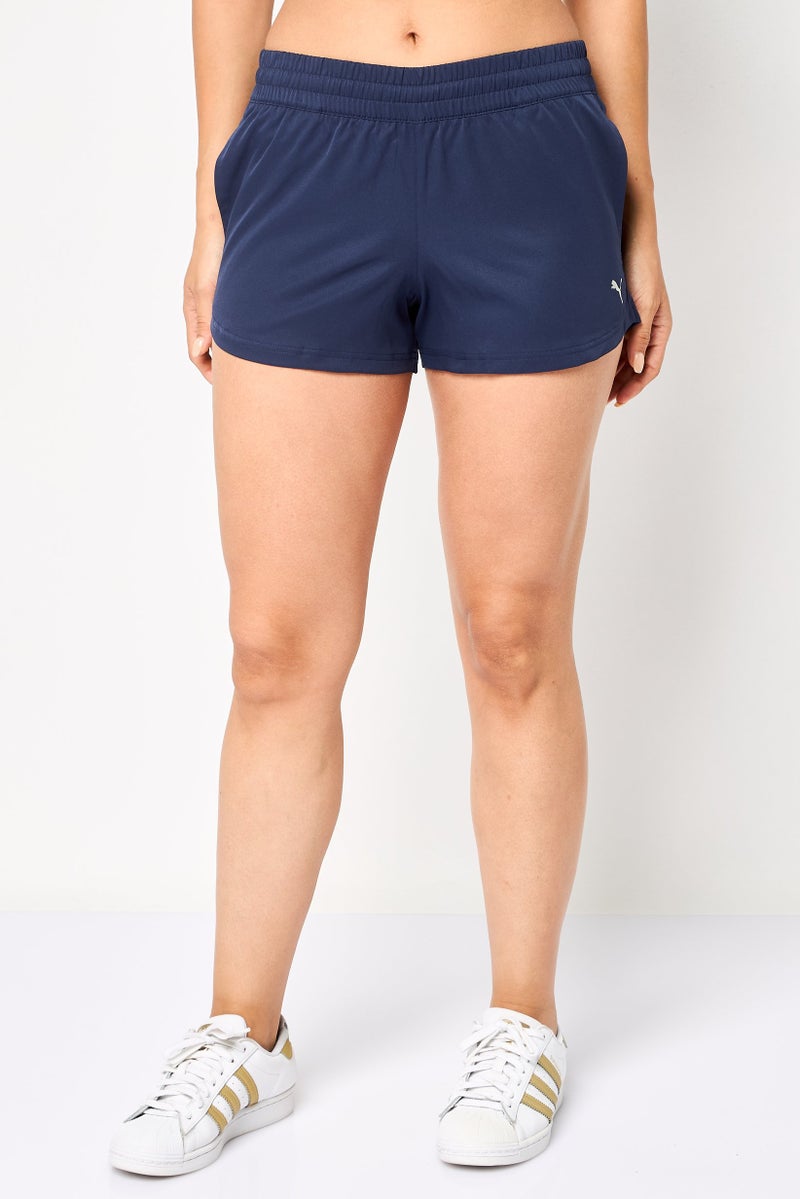 PUMA Women Sportswear Fit Training Shorts, Navy - Image 1