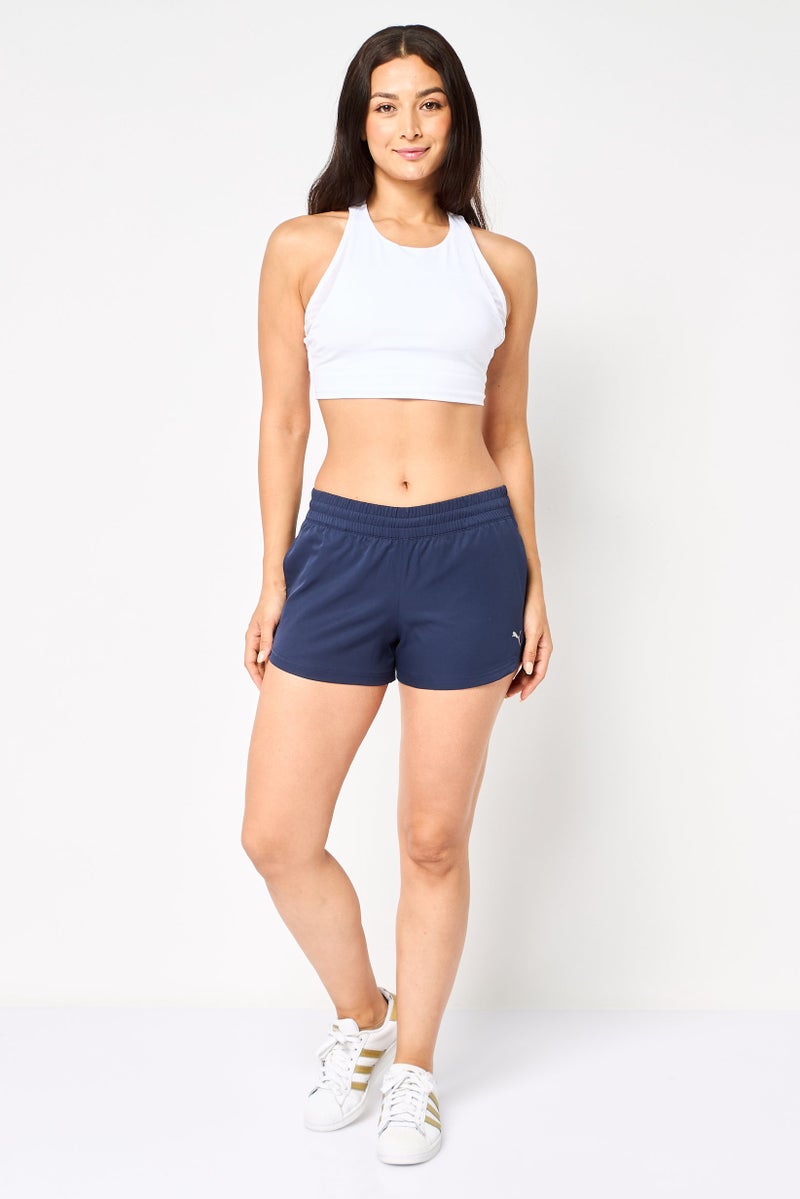 PUMA Women Sportswear Fit Training Shorts, Navy - Image 2