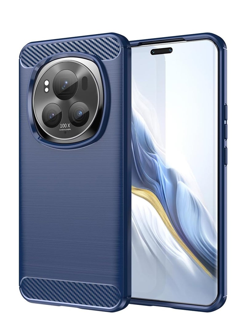 دبليو تيك غطاء حافظة واقية من السيليكون Honor Magic6 Pro 5G 2024 - أزرق داكن - Image 1