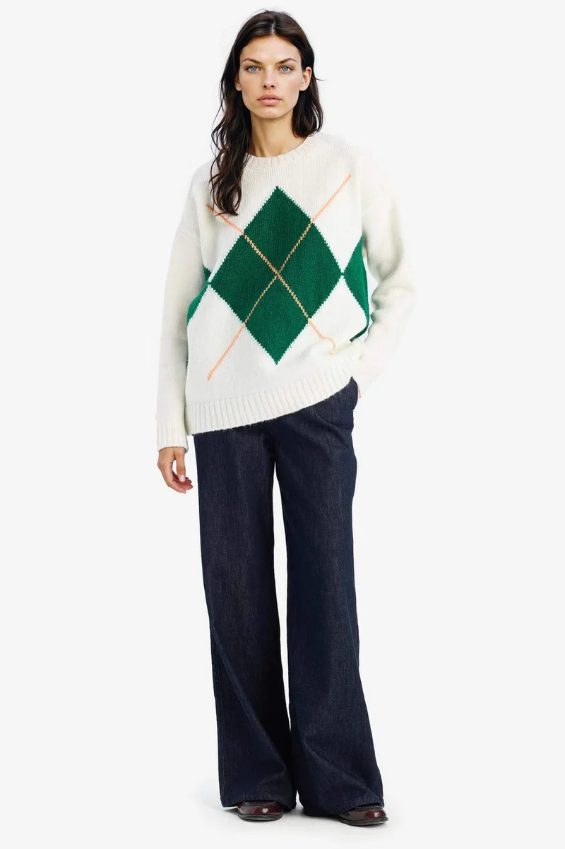 ديفاكتو Oversize Fit Basic Crew Neck Knitwear Pullover