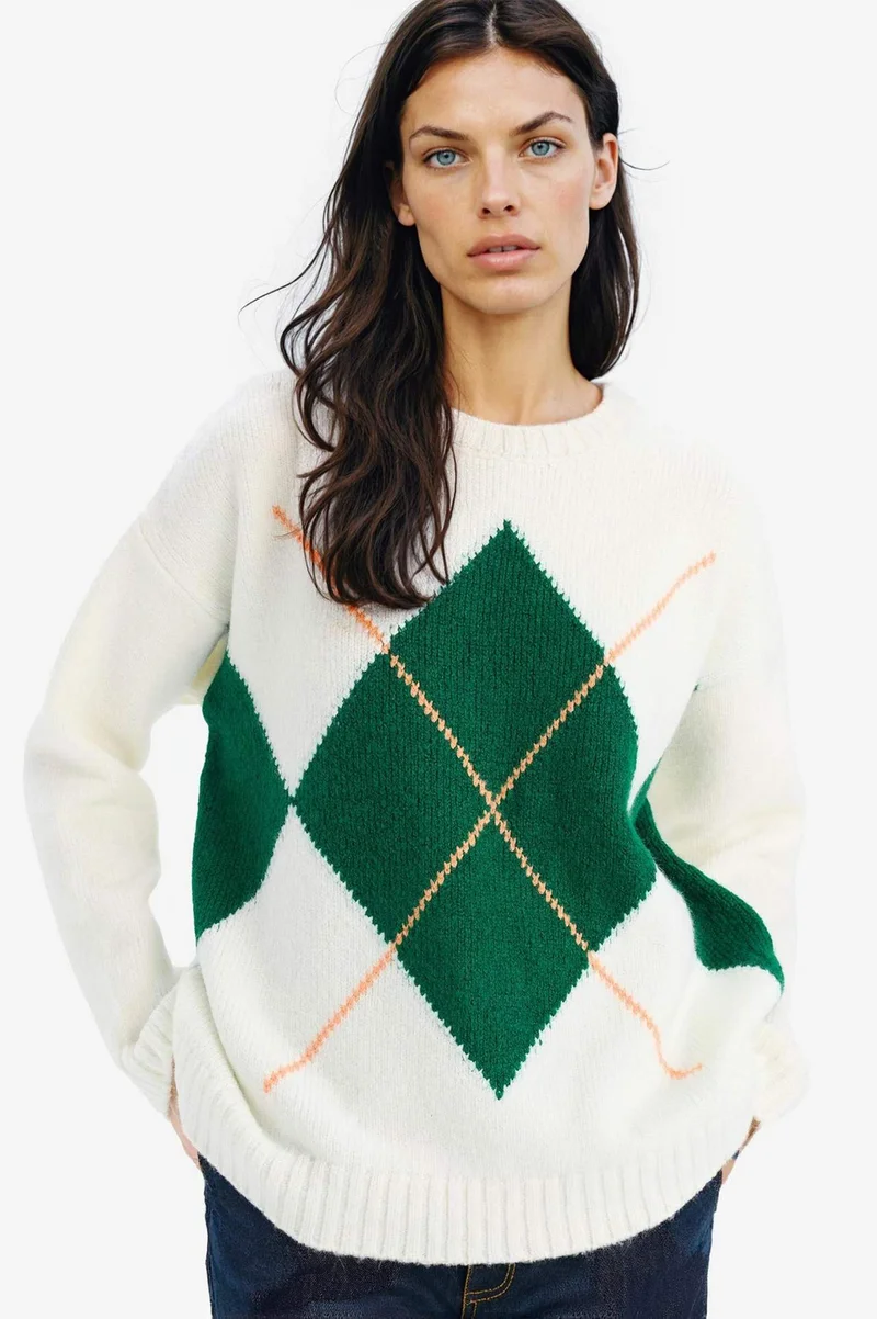 ديفاكتو Oversize Fit Basic Crew Neck Knitwear Pullover