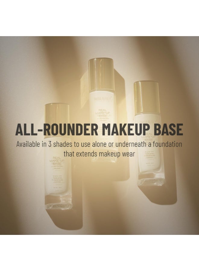 Swiss Beauty Real Makeup Base Highlighting Primer| Skin-Hydrating Poreless Primer With Natural Glow Finish For Face Makeup |Shade - Pink Tint, 32Ml - Image 5
