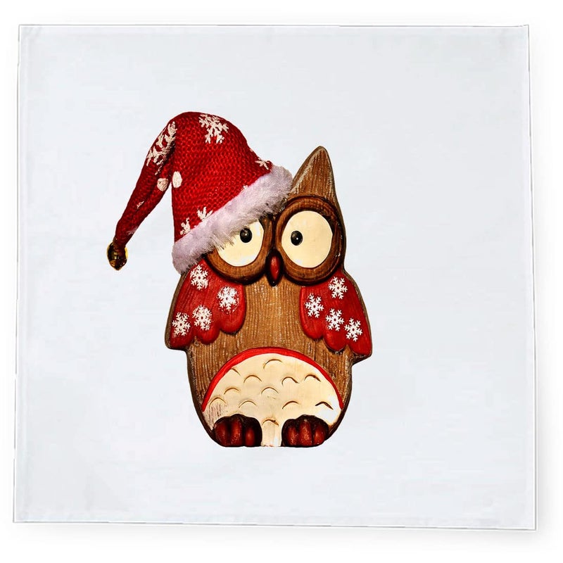 Khakee 6 Pcs Christmas Theme Silk Table Napkins 10x 10 for Xmas Decoration Christmas OrnamentsChristmas Giftxmas21234 - Image 3