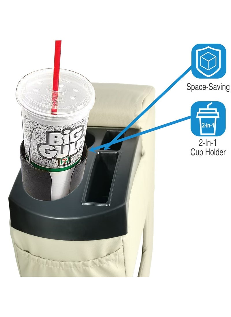 3XR Car Drink Holder Armrest Multi Console Box Drink Holder Car Center Console Box  - Image 5