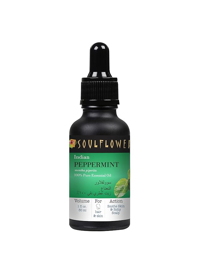 erorex Peppermint Essential Oil 100 Percent Pure Vegan And Natural Undiluted Oil For Refreshing Effect On Body And Mind Aromatherapy 1 Fl Oz With A Glass Dropper  - Image 1