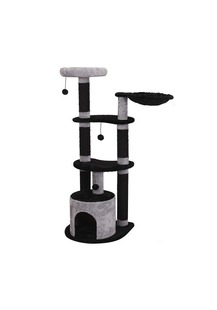 Ebi Scratching Tree Comfort Milton for Cats 50X50X131.5cm - Black - Image 1