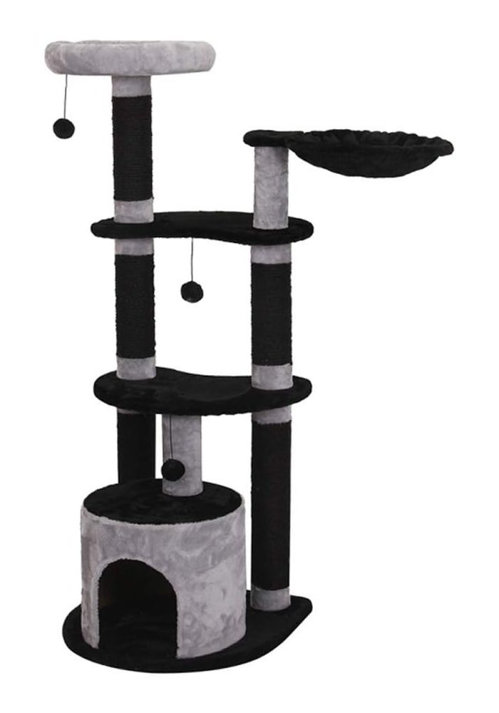 Ebi Scratching Tree Comfort Milton for Cats 50X50X131.5cm - Black - Image 2