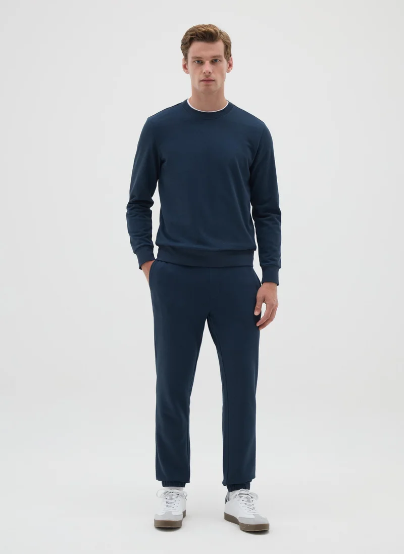 Ovs DARK BLUE CREW NECK SWEATSHIRT