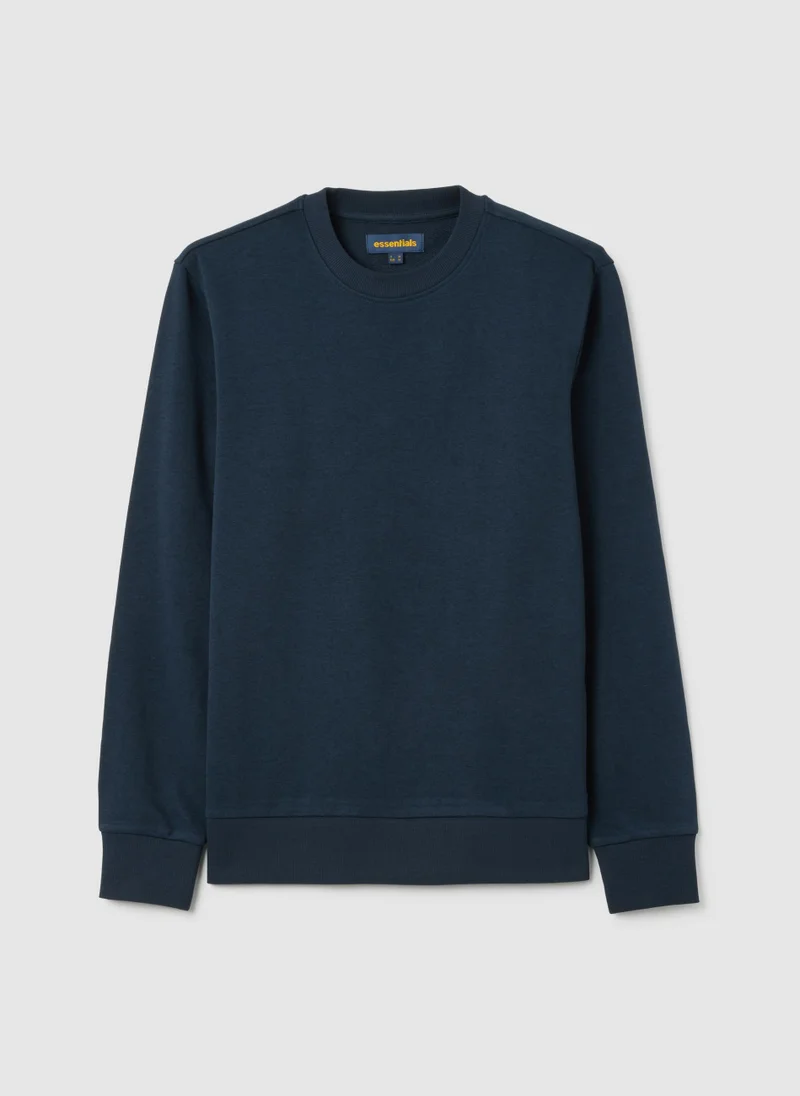 Ovs DARK BLUE CREW NECK SWEATSHIRT