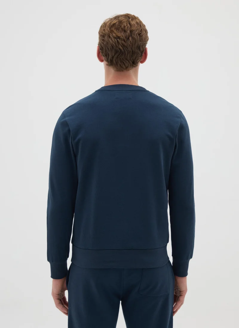 Ovs DARK BLUE CREW NECK SWEATSHIRT