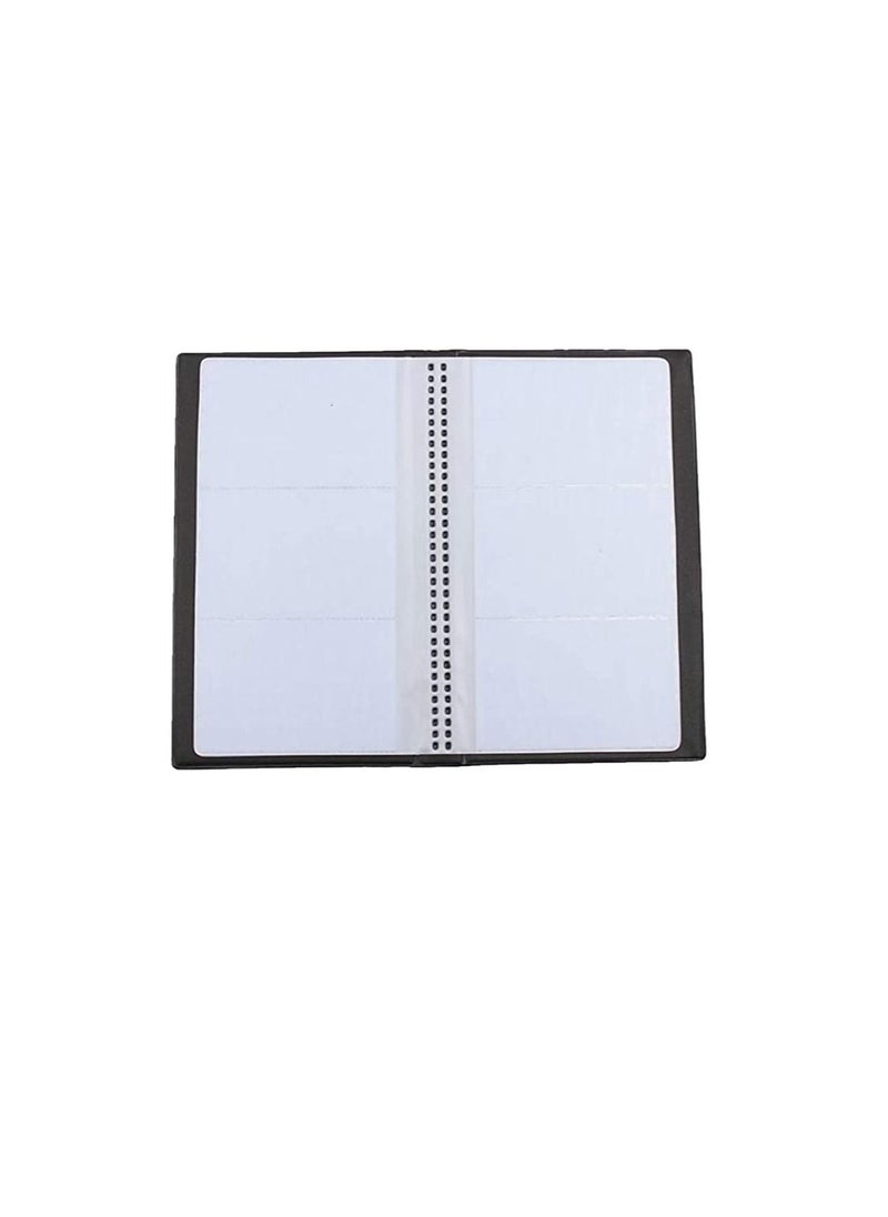 Toyvian Business Card Holder Name Card Holder ID Credit Card Book Case Passport Keeper Organizer 240 Slots (Black)  - Image 1