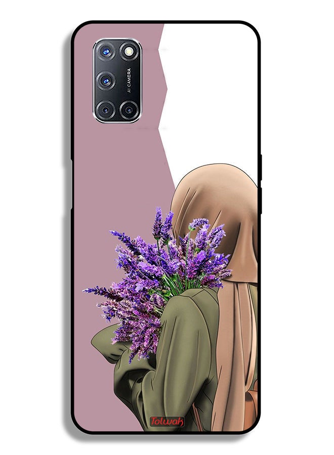 Tolwak Oppo A92 Protective Case Cover Holding Flower - Image 1
