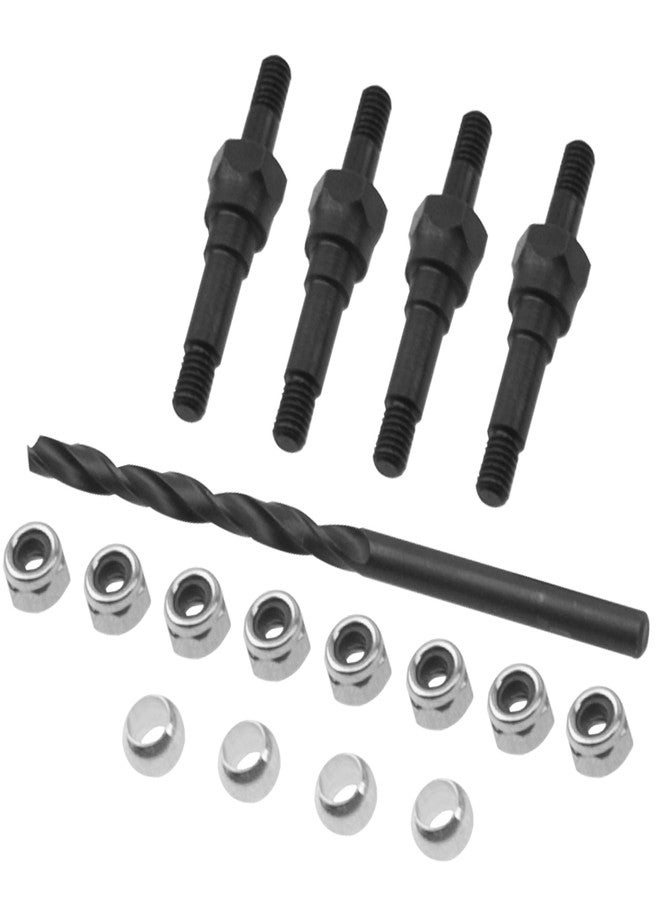 Vgoohobby Metal Shock Standoff Shocks Mount ARA330703 Compatible with Arrma Typhon Kraton Outcast Mojave Notorious Infraction Felony Talion Limitless RC Car Upgrades Part (Black) - Image 2