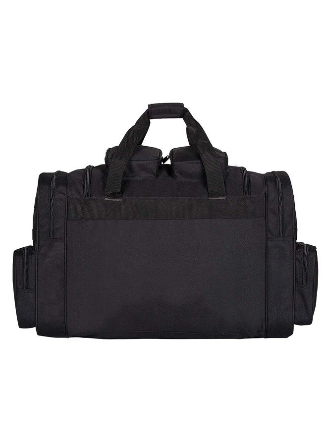 K-Cliffs Tactical Range Duffel Military Molle Gear Travel Sports Gym Bag Lockable Zippers with US Flag Patch 33 Inch Large Black - Image 5