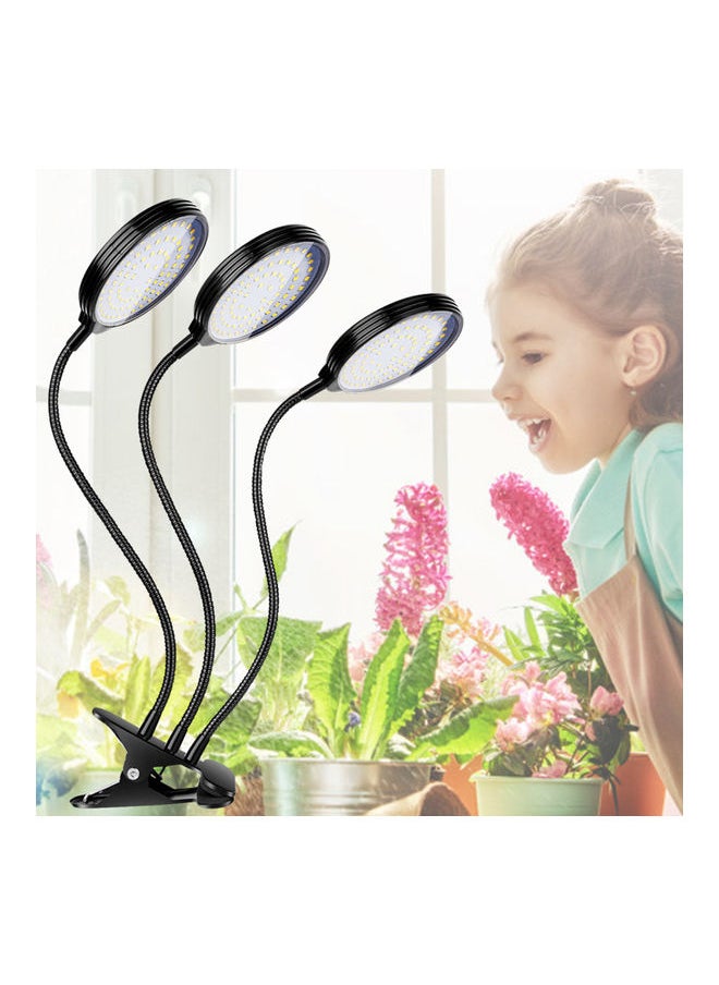 NIBEMINENT - LED Grow Light Full Spectrum 4/8/12H Timer Black 11.22 x3.93inch - Image 1