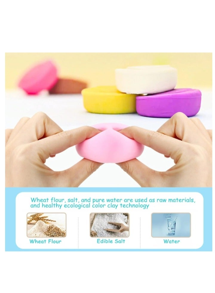 Playdough for Kids, 26pcs Molds Accessories, Ice Cream Maker Machine Color Dough Set with 12 Cans Dough, Birthday Party Gift for 3 4 5 6 7 8 Year Old Girls Boys Kids and Toddlers