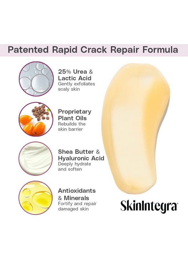 SkinIntegra Rapid Crack Repair Cream Multi Purpose Cream For Severely Dry Cracked Areas Urea & Mineral Complex 3 Oz - Image 3
