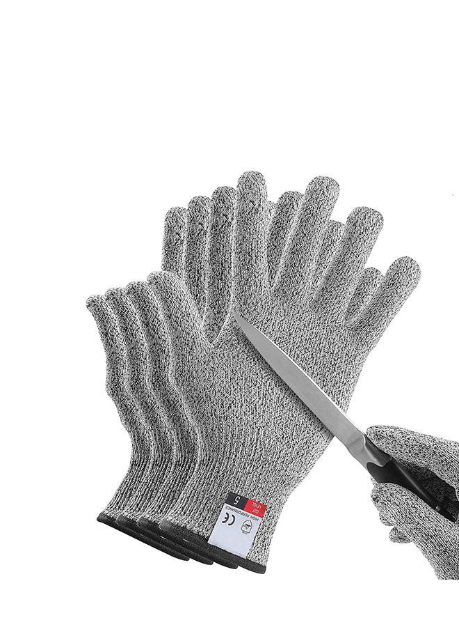 Cut Resistant Gloves, Food Grade Level 5 Protection, Safety Kitchen Cuts Gloves for Oyster Shucking, Fish Fillet Processing, Mandolin Slicing, Meat Cutting and Wood Carving 