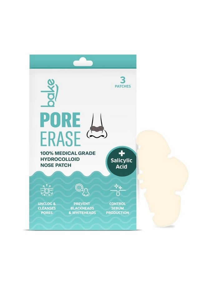BAKE شرائط الأنف BAKE 2% حمض الساليسيليك لتنظيف المسام وإزالة الرؤوس السوداء | شرائط أنف هيدروكوليد للتحكم في إنتاج الزهم (3 شرائط) - Image 1