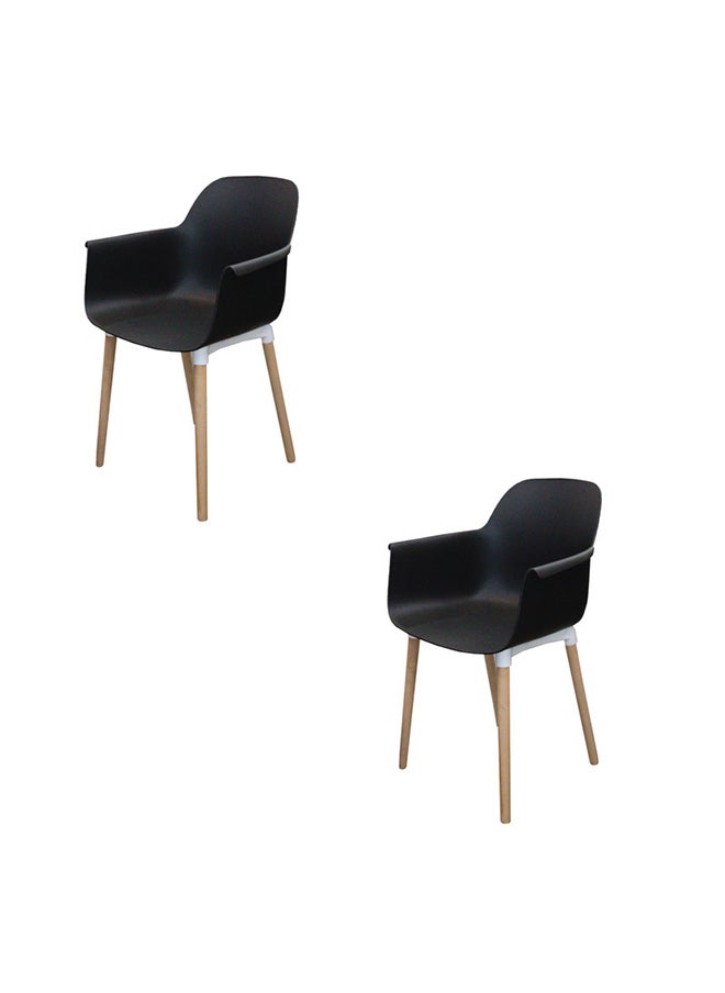 JILPHAR FURNITURE Jilphar Furniture Fiber Plastic Dining Chair 1267A set of 2pcs 