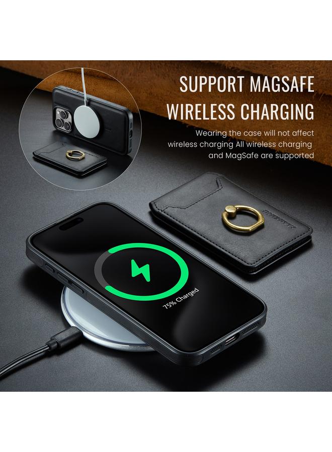 Dg Ming Case For iPhone 12 K1 MagSafe Detachable Wallet RFID Back Cover Phone Case - Image 4