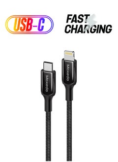 Moxedo Moxedo CavoX Type-C to Lighting Fast Charge and Data Sync Braided Cable 1.2m Compatible with iPhone 14/14 Pro / 14 Plus/14 Pro Max, iPad Pro, iPhone 8-13 Series 