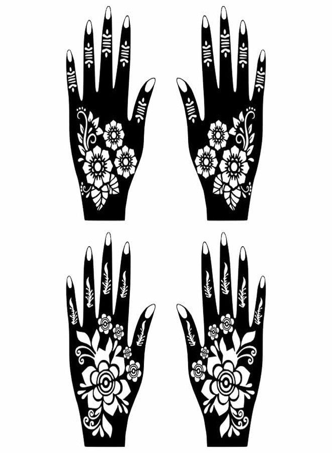 VANVATI Bridal Combo Mehndi Stencil Stickers for a Perfect Wedding Look Easy to Apply & Time Saving Pack of 2 - Image 1