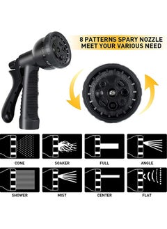 Joshberg 100ft Expandable Garden Hose,Flexible Water Hose with 8 Nozzle Patterns,Lightweight Hose Car Wash Hose with Storage Bag for Yard Car Pets Glass Wash  - Image 3