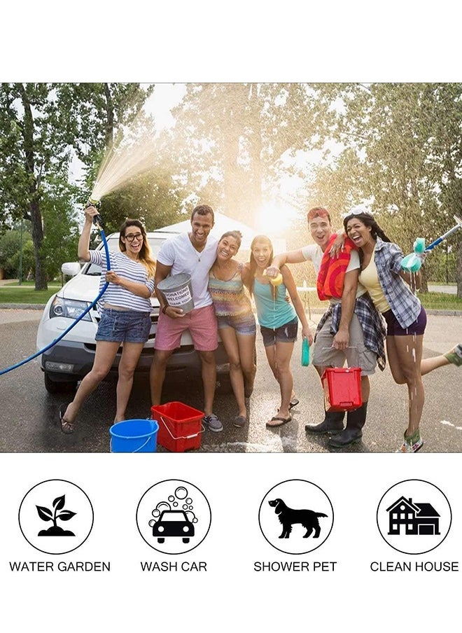 Joshberg 100ft Expandable Garden Hose,Flexible Water Hose with 8 Nozzle Patterns,Lightweight Hose Car Wash Hose with Storage Bag for Yard Car Pets Glass Wash  - Image 5