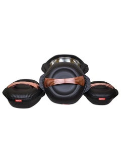 Milton 3-Piece Plastic and Stainless Steel Food Containers 1000ml, 1500ml, 2500ml Model MIL.OYS3  - Image 2