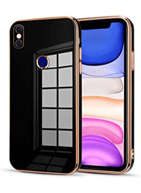 Case Cute Compatible with Xiaomi Redmi S2 (Redmi Y2) Case,Luxury Electroplated Edge Soft TPU Bumper, Full Body Camera Protection Shockproof Anti-Fall Heavy Duty Protective Phone Case (Black)