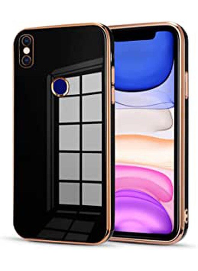 Generic - Case Cute Compatible with Xiaomi Redmi S2 (Redmi Y2) Case,Luxury Electroplated Edge Soft TPU Bumper, Full Body Camera Protection Shockproof Anti-Fall Heavy Duty Protective Phone Case (Black) - Image 1